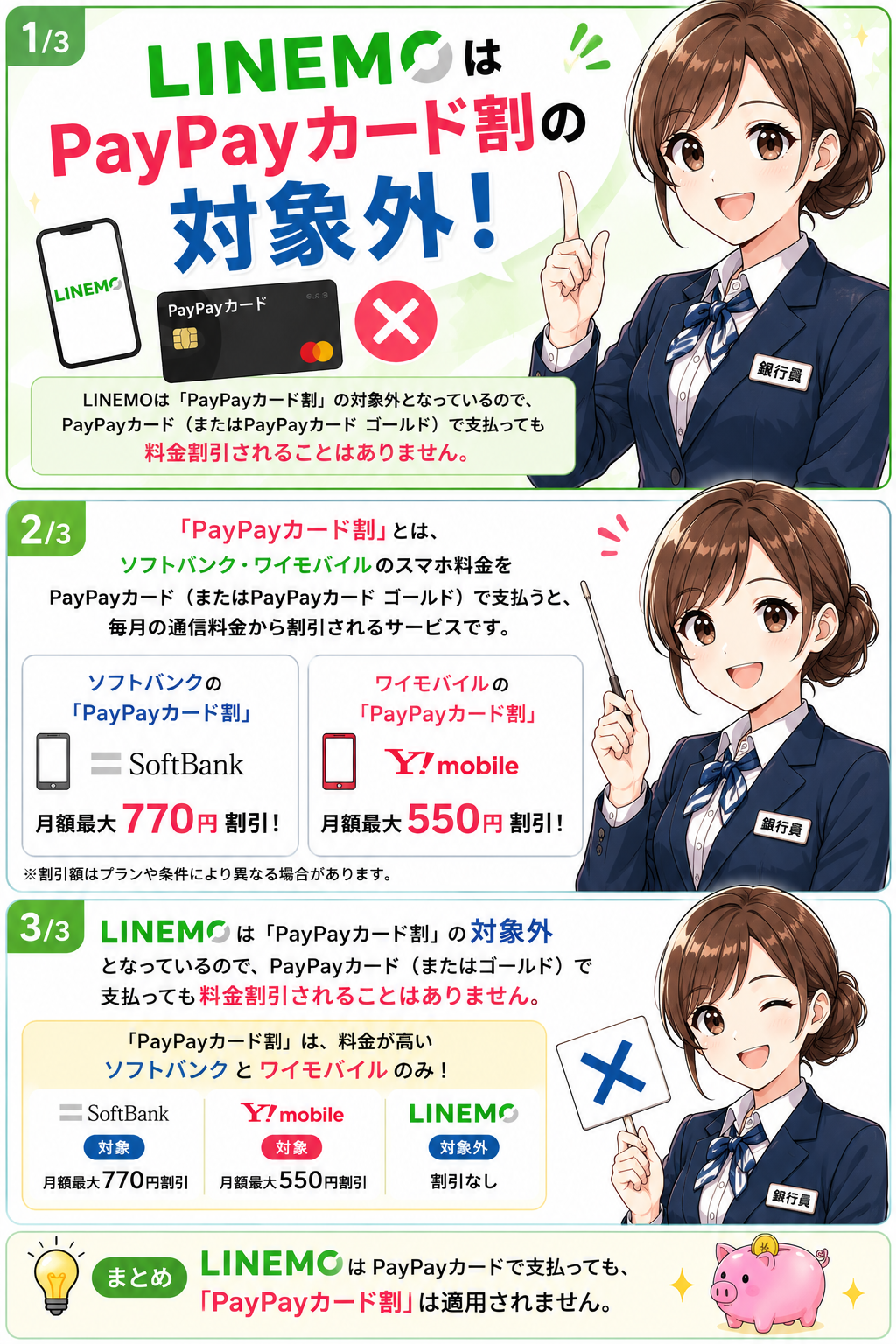 LINEMOはPayPay支払い割の対象外