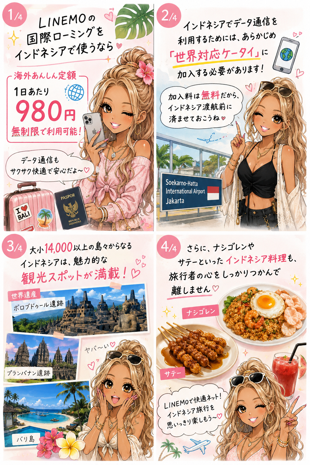 LINEMOインドネシアでデータ通信使う